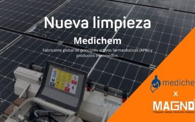 Limpieza robotizada de paneles solares en Medichem